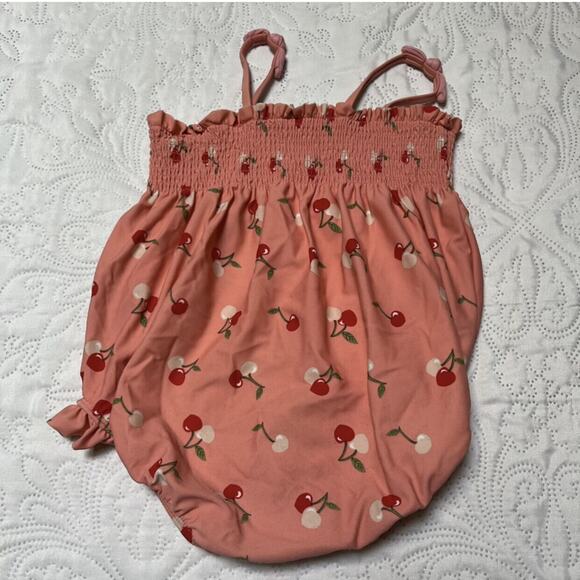 Janie And Jack Smocked Cherry Swim Suit Size 24m - Picture 3 of 8